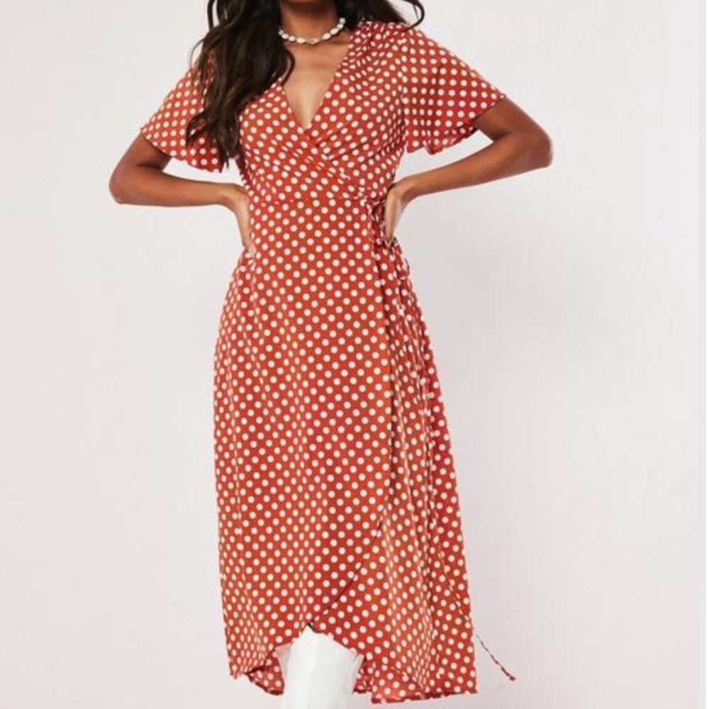 MissGuided polka dot dress